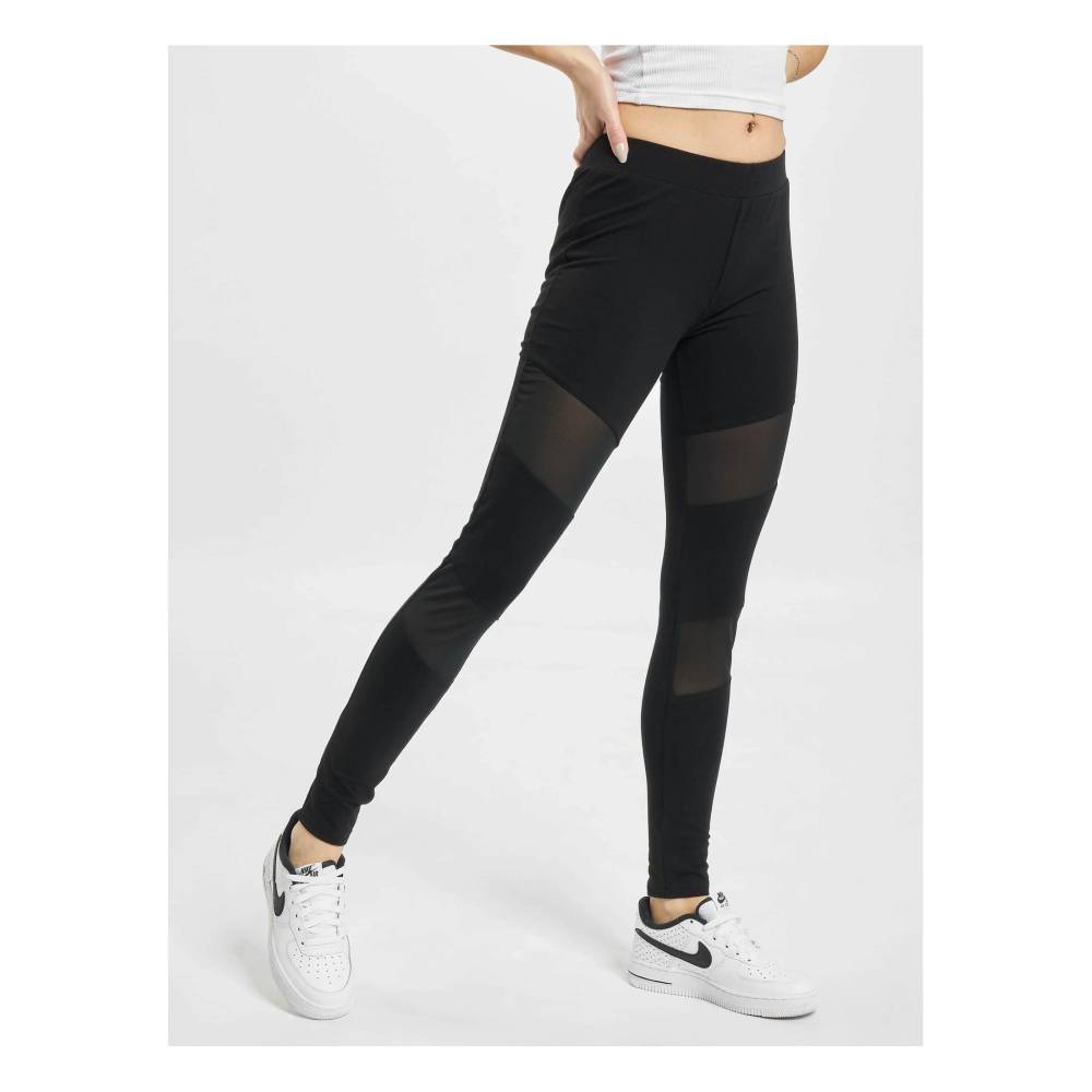 DEF - Tranparant inserts Legging - Zwart